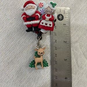 Christmas Retractable Name Badge Reel ID
Holder